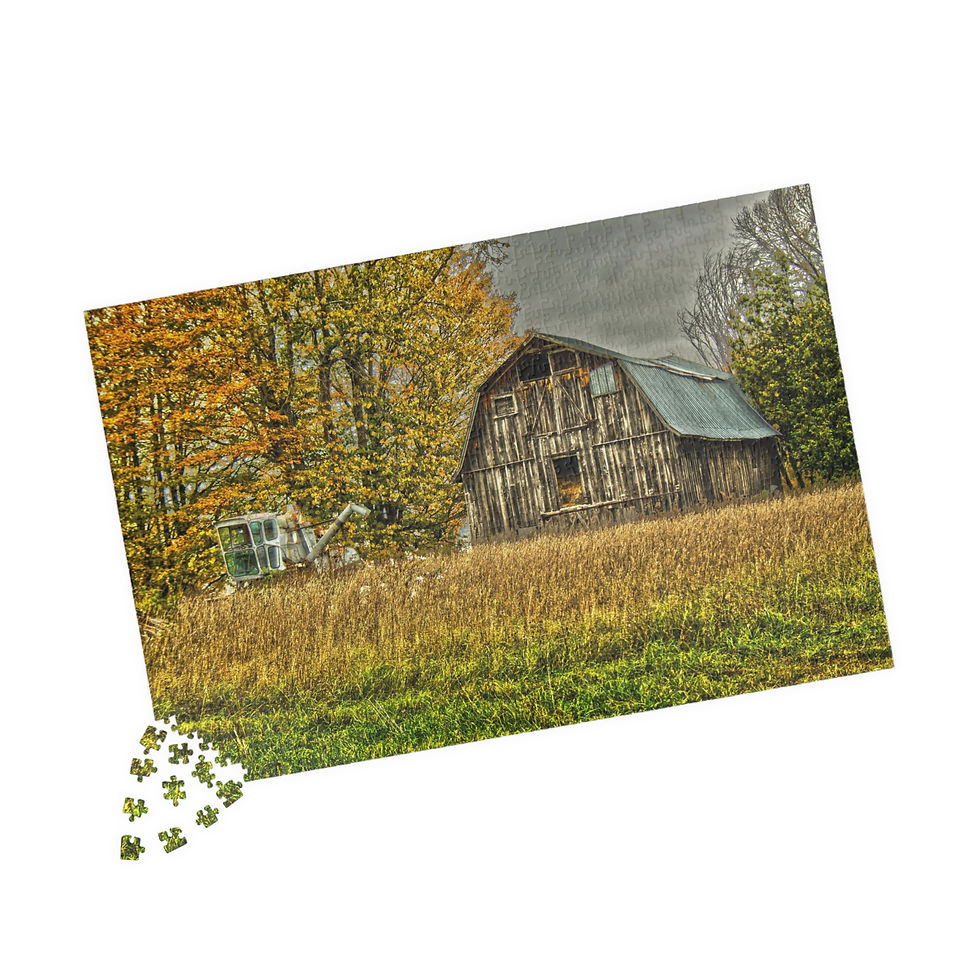 Thumbnail: Michigan Back Road Barn Jigsaw Puzzle (2 sizes)