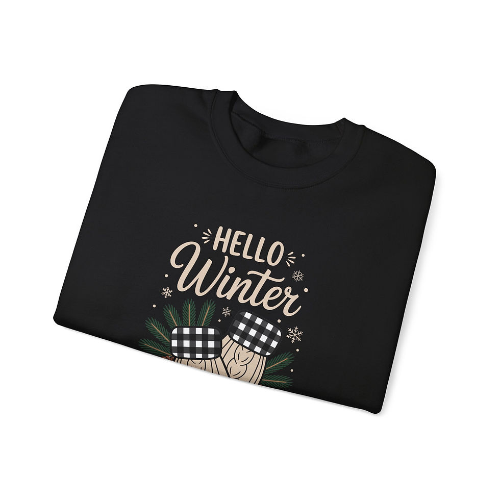 Thumbnail: Hello Winter Unisex Heavy Blend™ Crewneck Sweatshirt