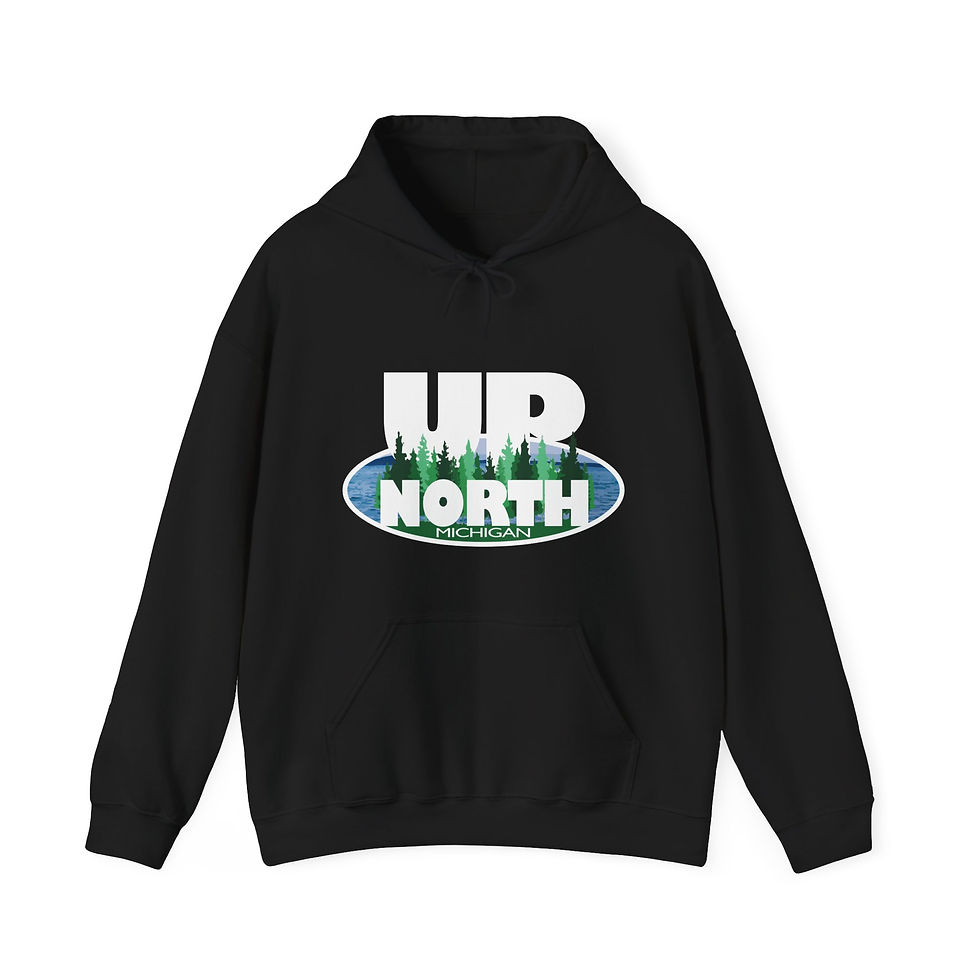 Thumbnail: UP North Michigan Unisex Heavy Blend™ Hooded Sweatshirt