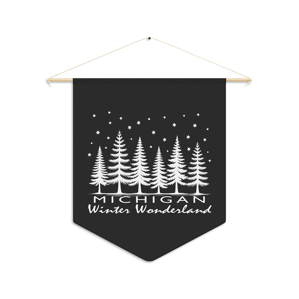 Thumbnail: Michigan Winter Wonderland Wall Pennant