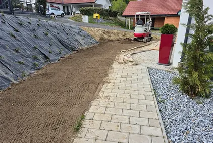 Garten mit Hanglage