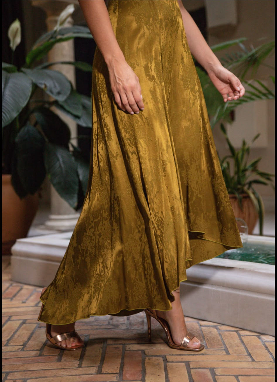 Miniatura: VESTIDO DALIA JACQUARD OLIVA