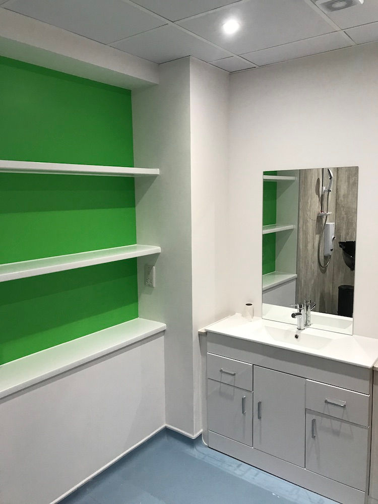 Wet Room shelves at West Calder Hub.JPG