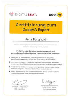 Zertifikat Deep VA