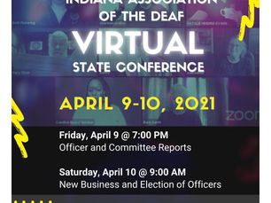SAVE THE DATE! April 9-10, 2021 - IAD Virtual State Conference