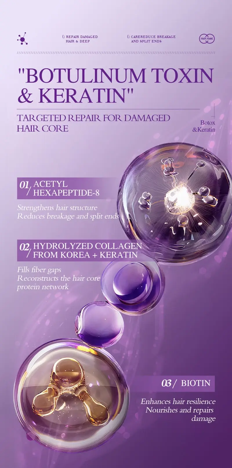 Thumbnail: 5-Second Keratin Repair Hair Mask – Smooth, Shine & Restore Damaged Hair