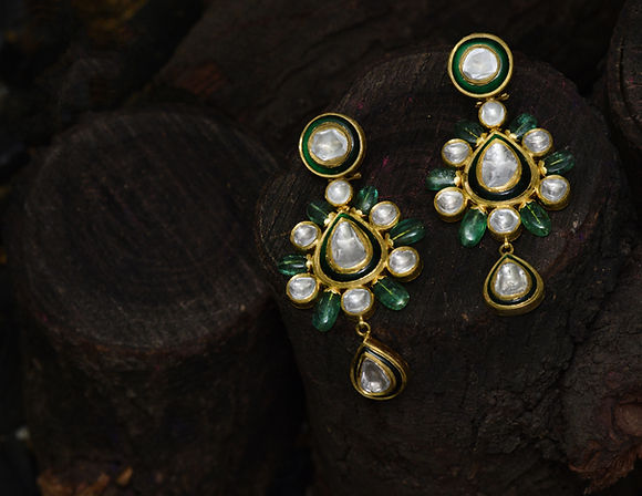 kundan meena polki atistic earing photography