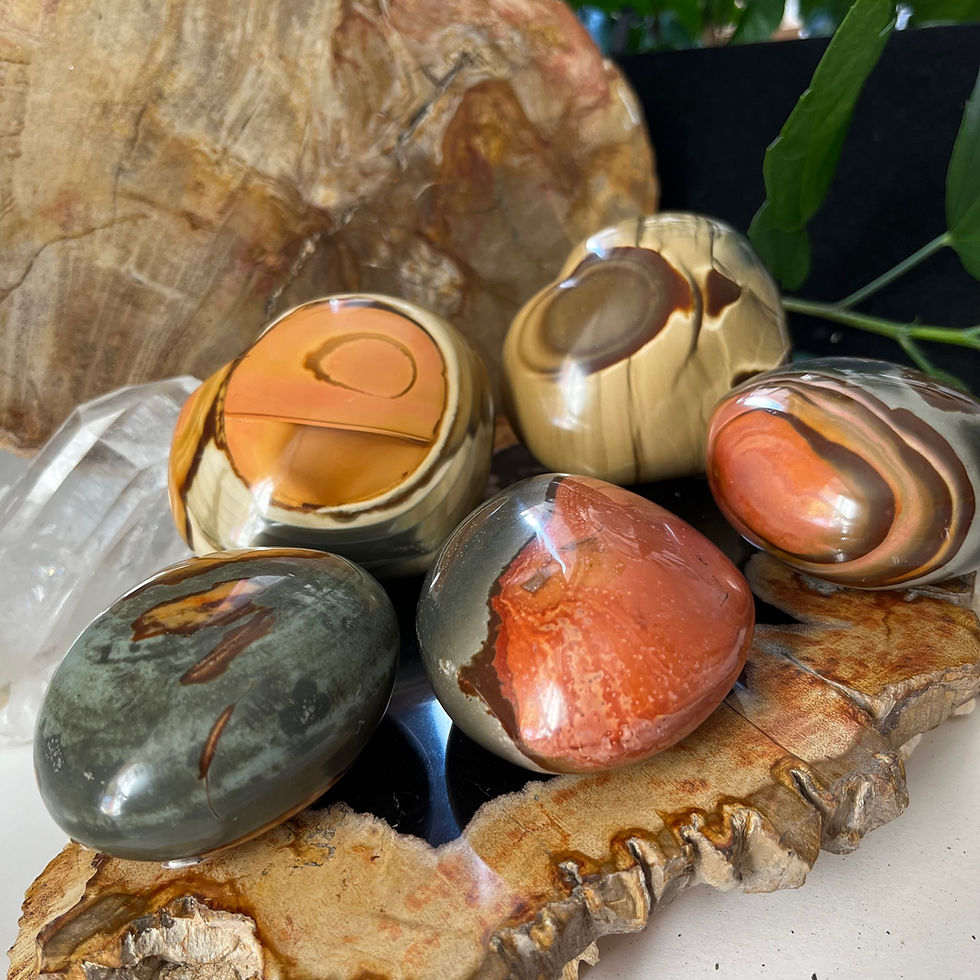 Thumbnail: Polychrome Jasper Freeform Palm Stone