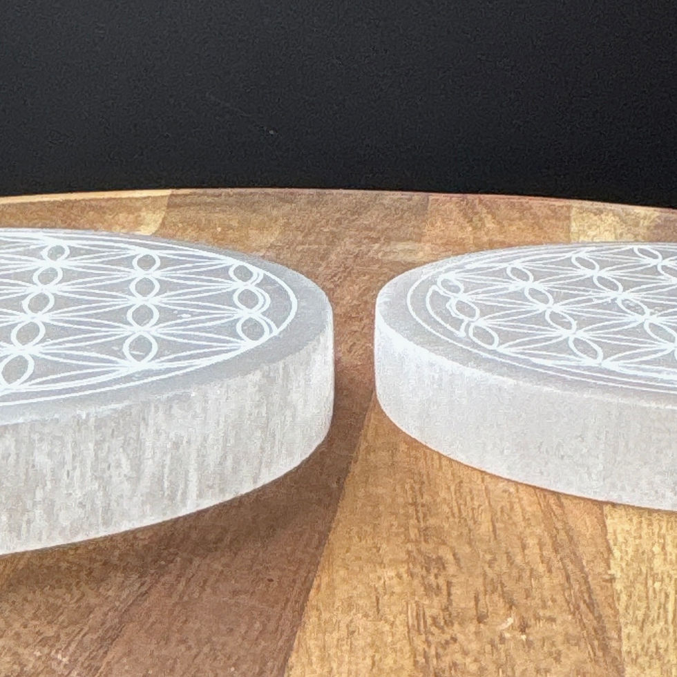 Thumbnail: Flower of Life Selenite Charging Plate
