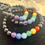 Thumbnail: 7 Vital Chakras Bracelet with Black Onyx