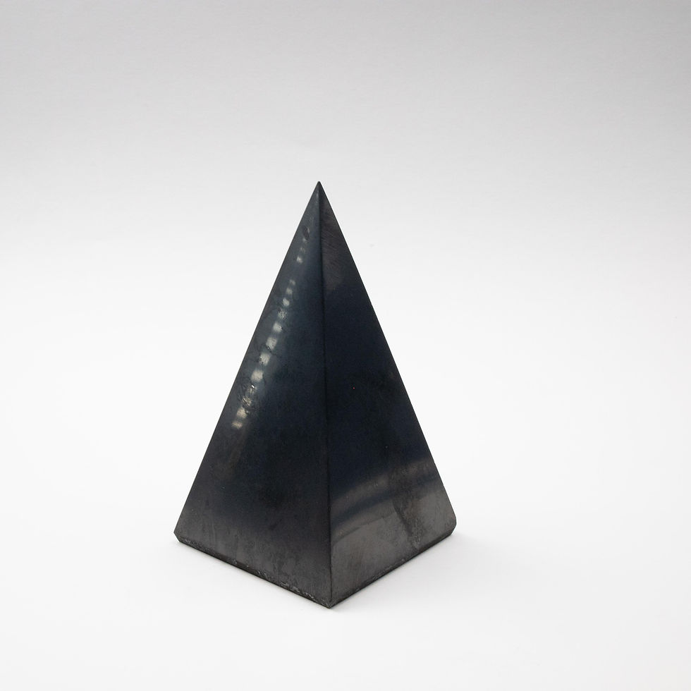 Shungite Tall Nubian Pyramid