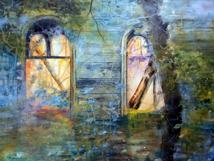 Akryl na plotnie 60x 80 cm Oczekiwanie.jpeg