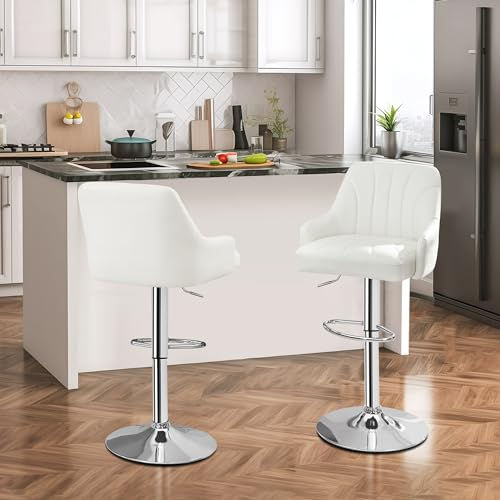 Thumbnail: Adjustable Barstools Set of 2, Counter Height