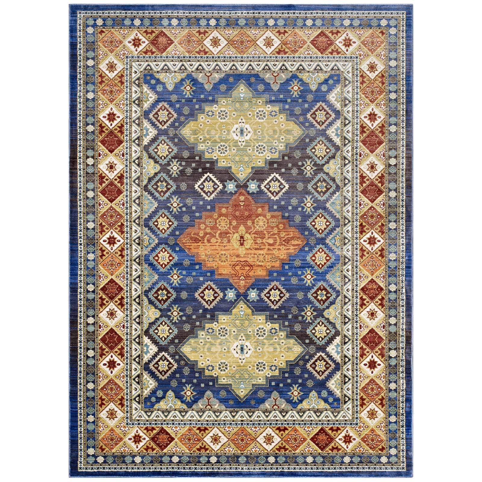 Atzi Distressed
Southwestern Diamond Floral 8x10 Area Rug
