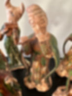 Thumbnail: 02) 10 Vintage Earthenware Musicians - Tang Dynasty