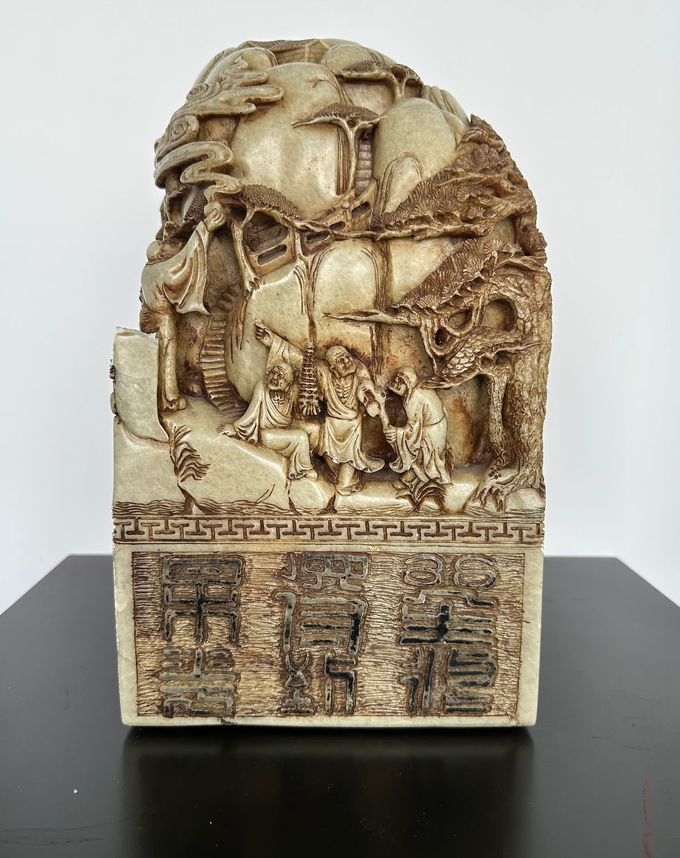 Thumbnail: 37) Vintage Chinese Soapstone Carving