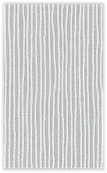 203-Sticken Gray White Fabric