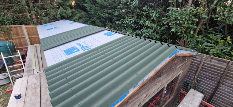 Breathable membrane installed to prevent trapped moisture.