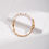 Thumbnail: Freshwater Pearl Half Gold Bangle Bracelet