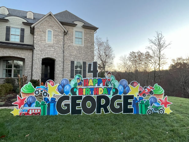yard card birthday george
