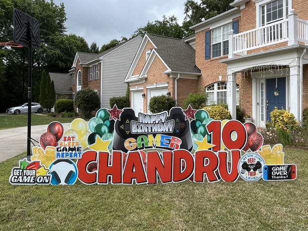 yard card art birthday
