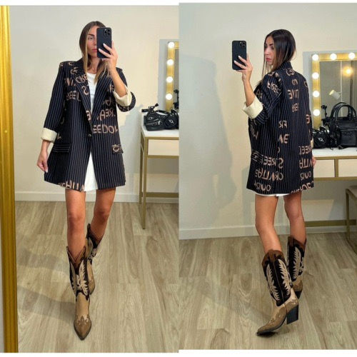 Veste tailleur impression 