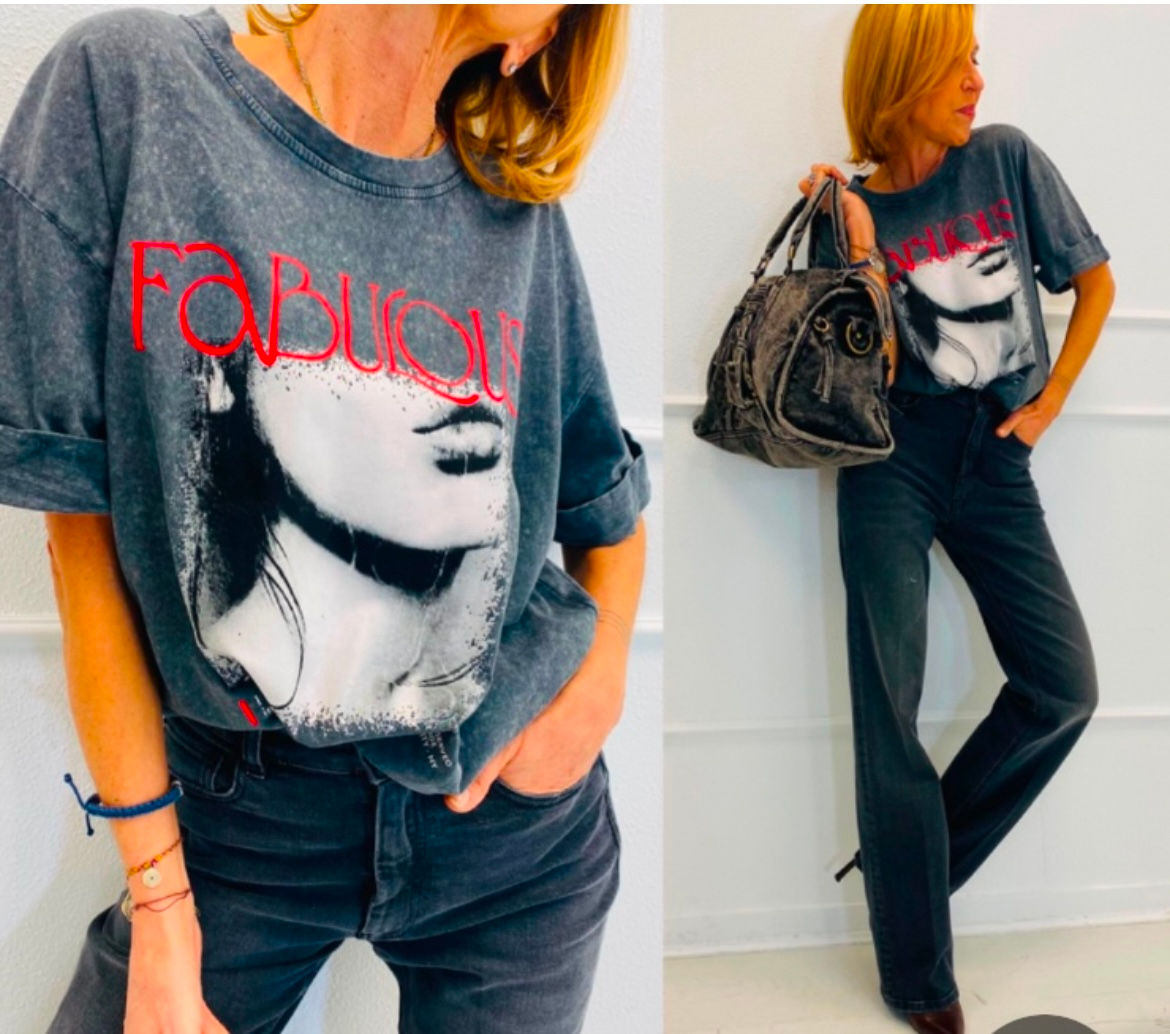 Tee-shirts Fabulous gris anthracite 