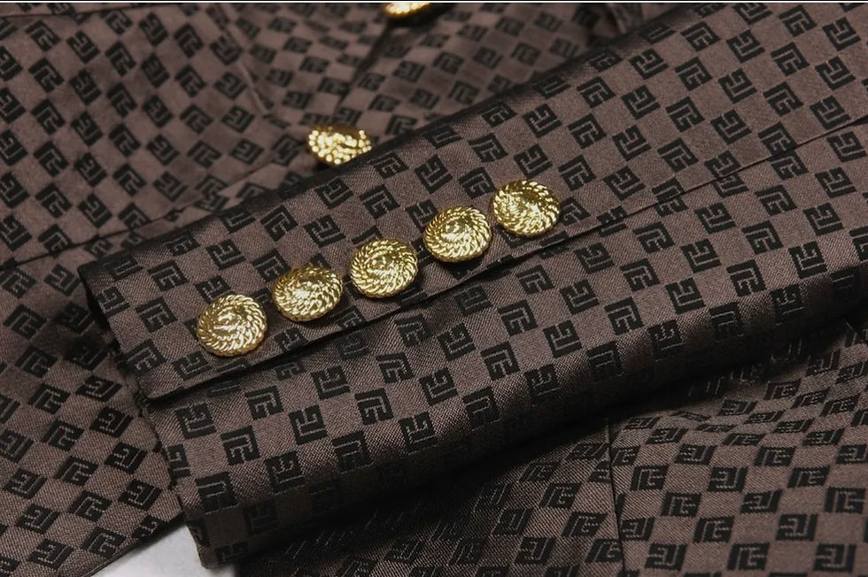Miniature : Blazer brodé en jacquard uniquement sur commande 