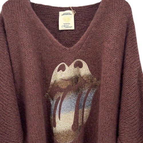 Miniature : Pull chocolat Rolling Stone