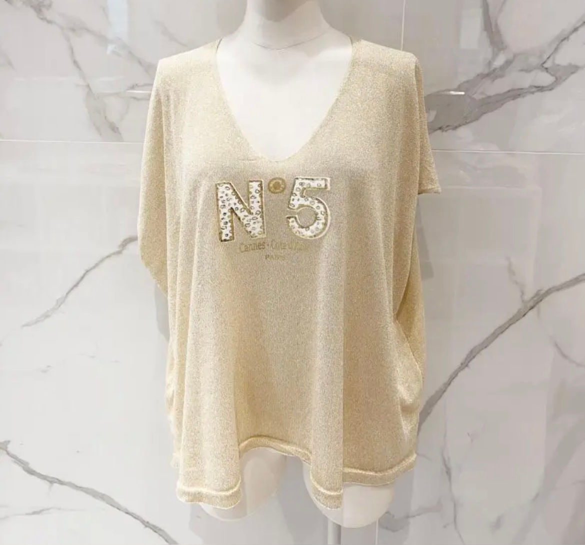 Haut lurex numéro 5 