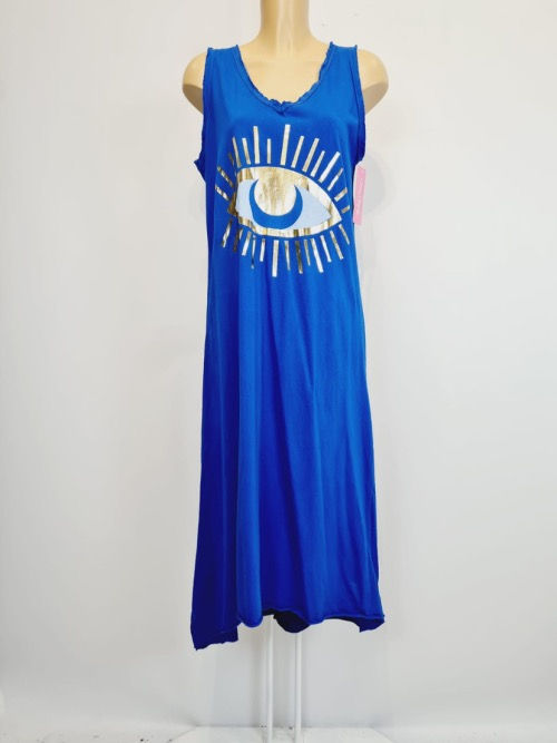 Robe tee-shirts oeil bleu fin de serie