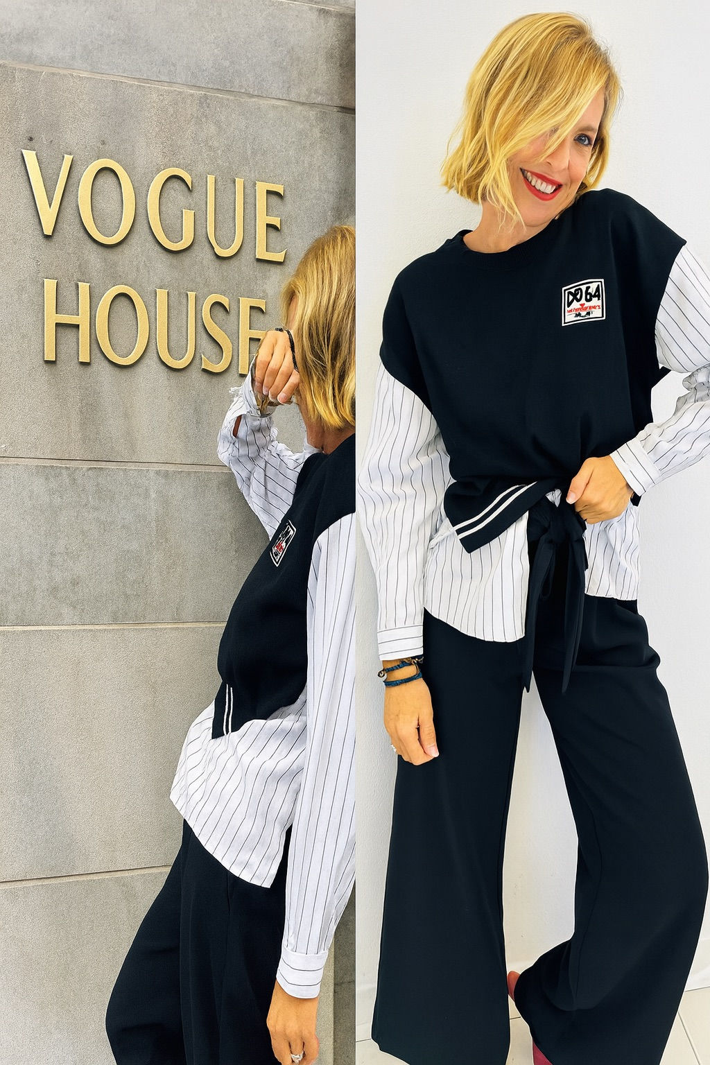 Chemise trompe l’œil vogue 