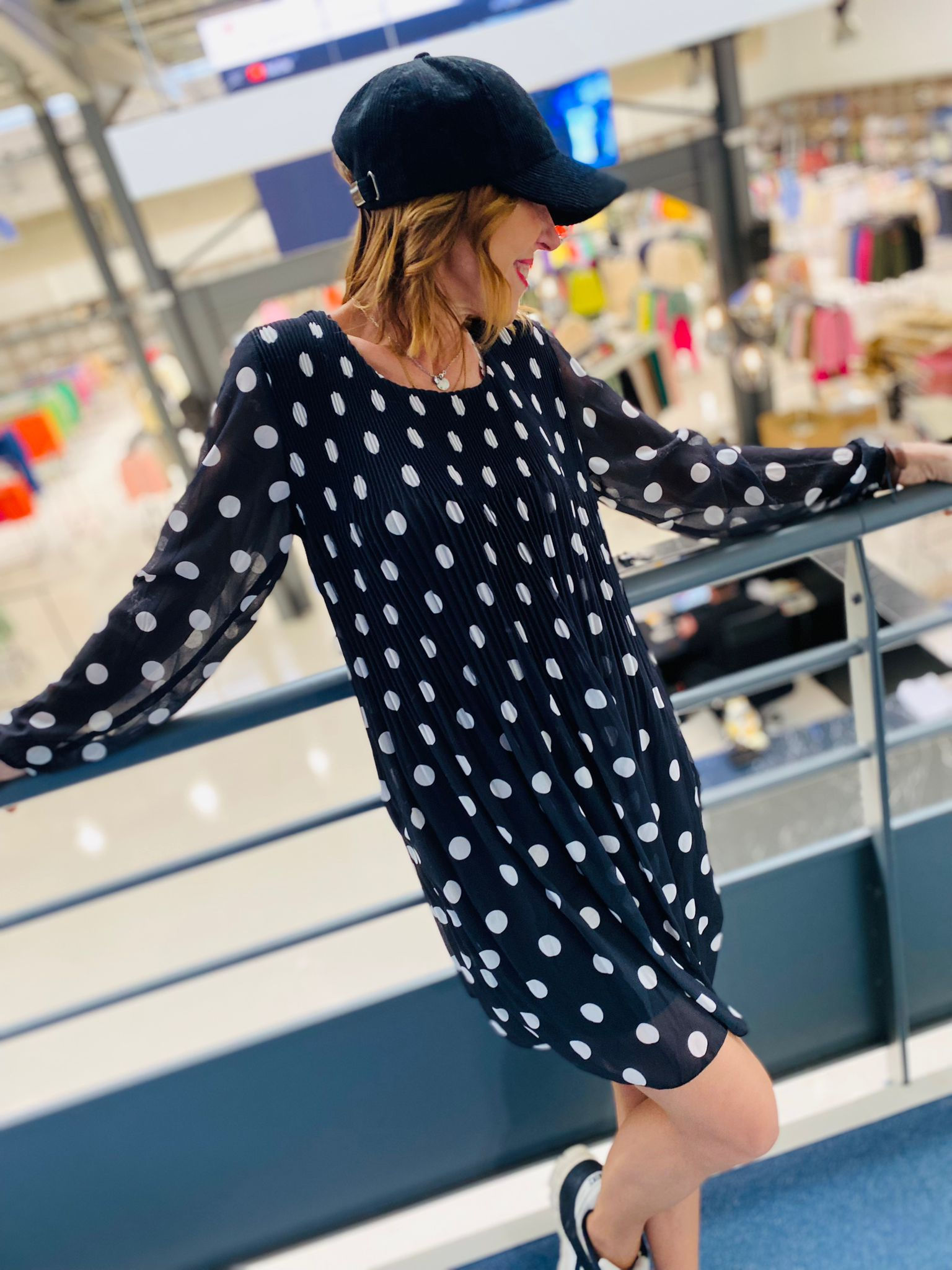 Robe à pois fluide 