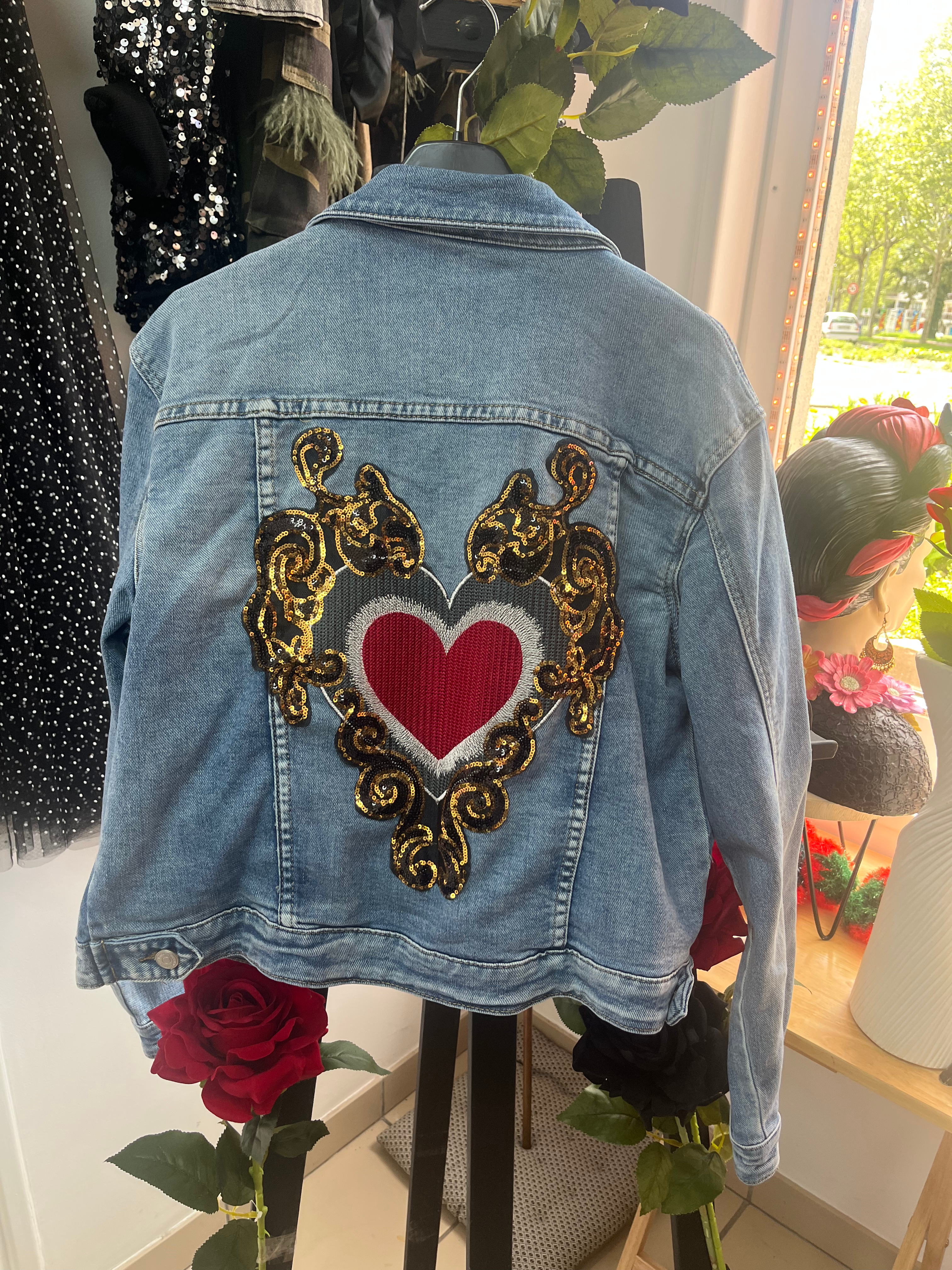 Veste création cœur 