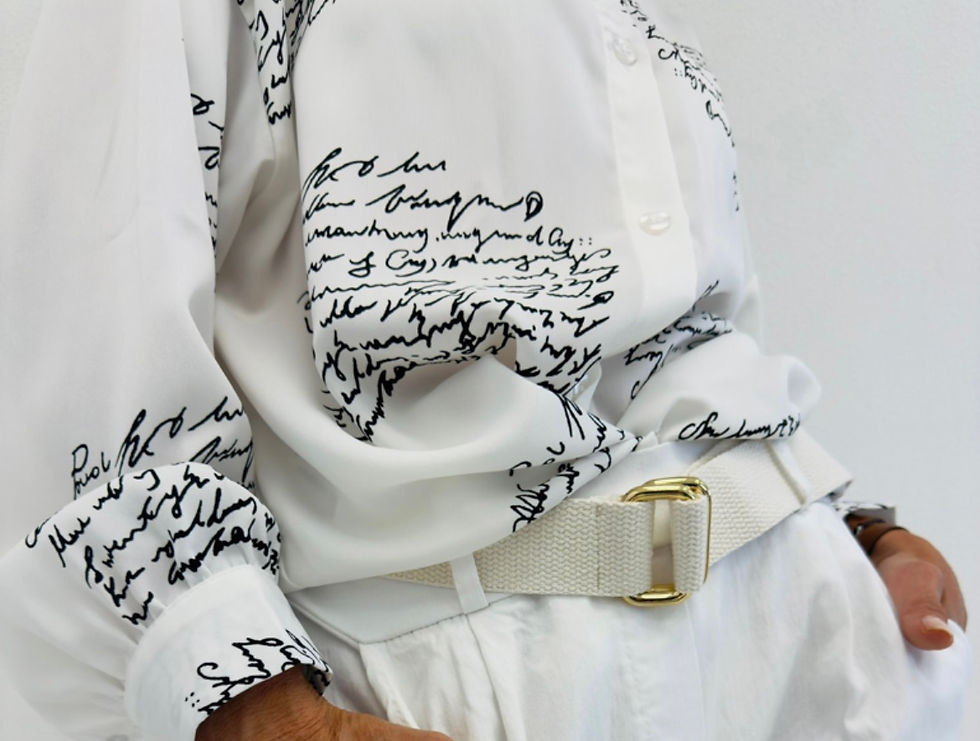 Miniature : Chemise fluide inscription  