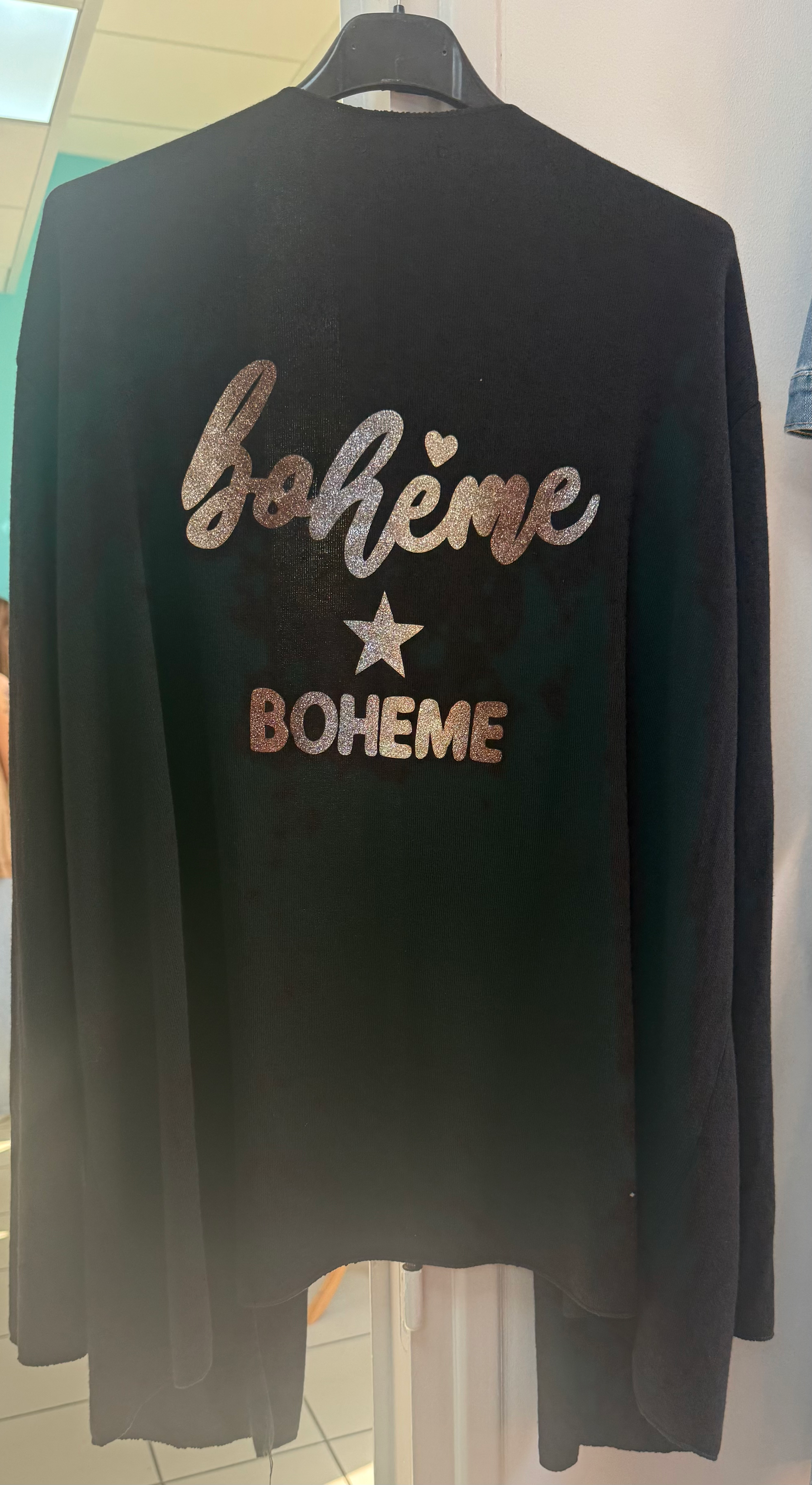 Gilet bohème noir