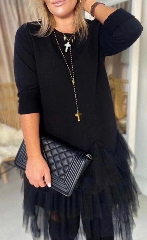 Robe pull tulle