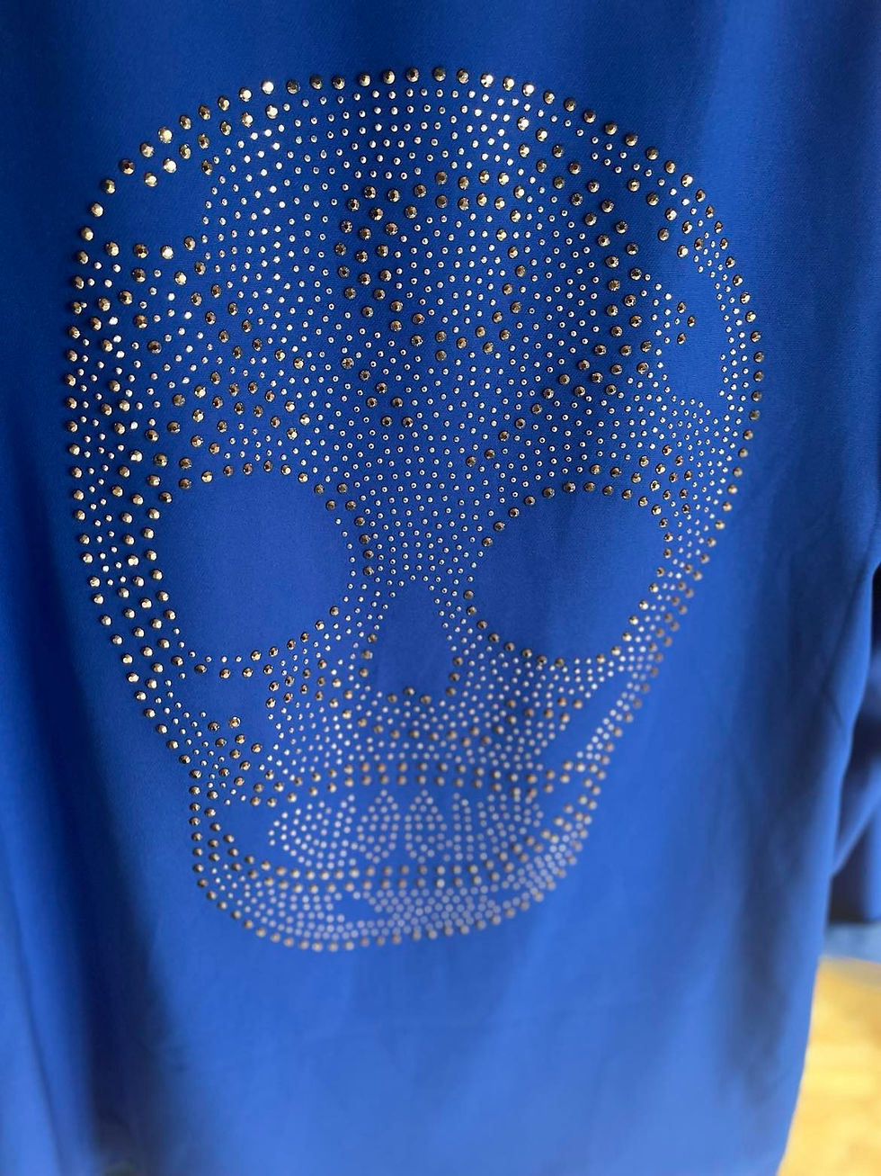 Miniature : Veste tailleur bleu électrique tête de mort SOLDE 