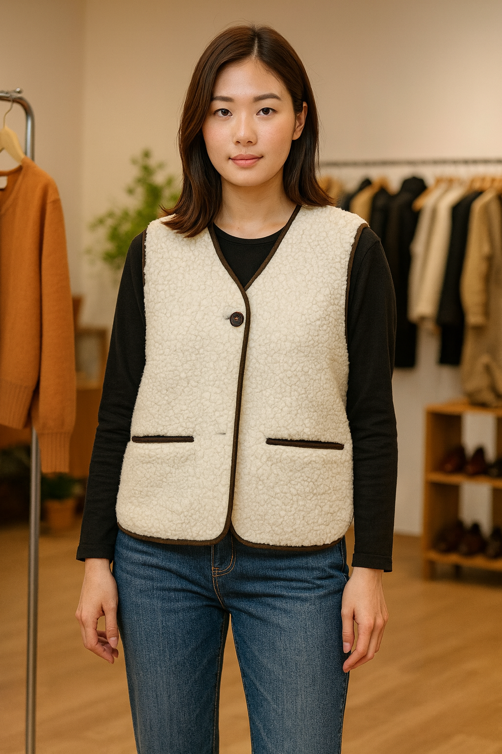 Gilet mouton réversible 