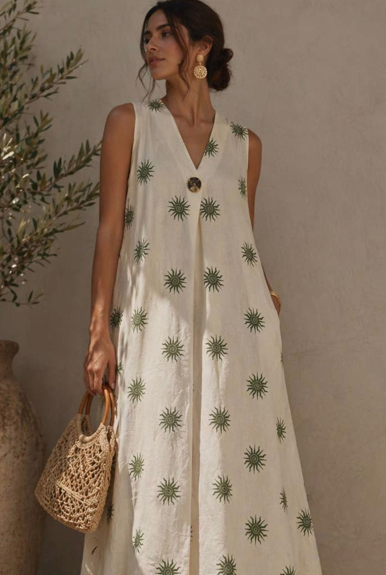 Robe kaki soleil 