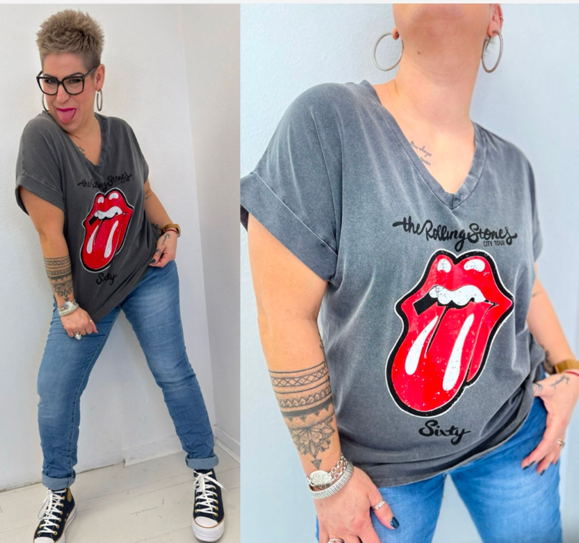 Tee-shirts Rolling stones grande taille 