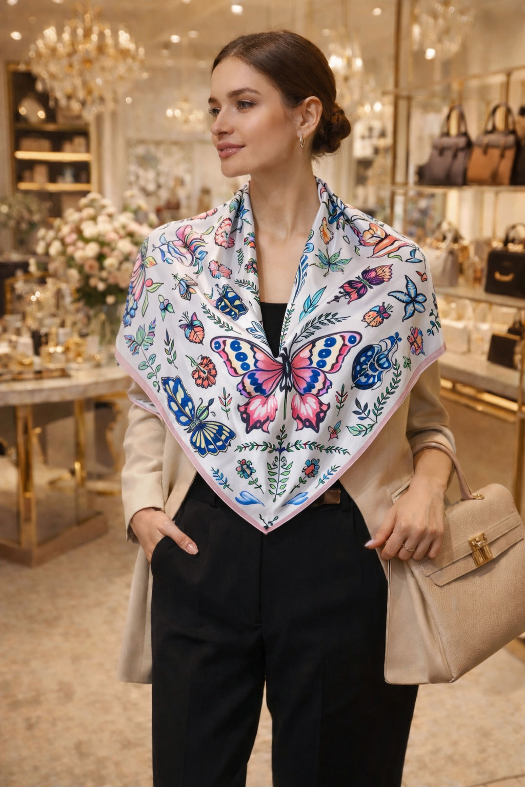 Foulard papillon 