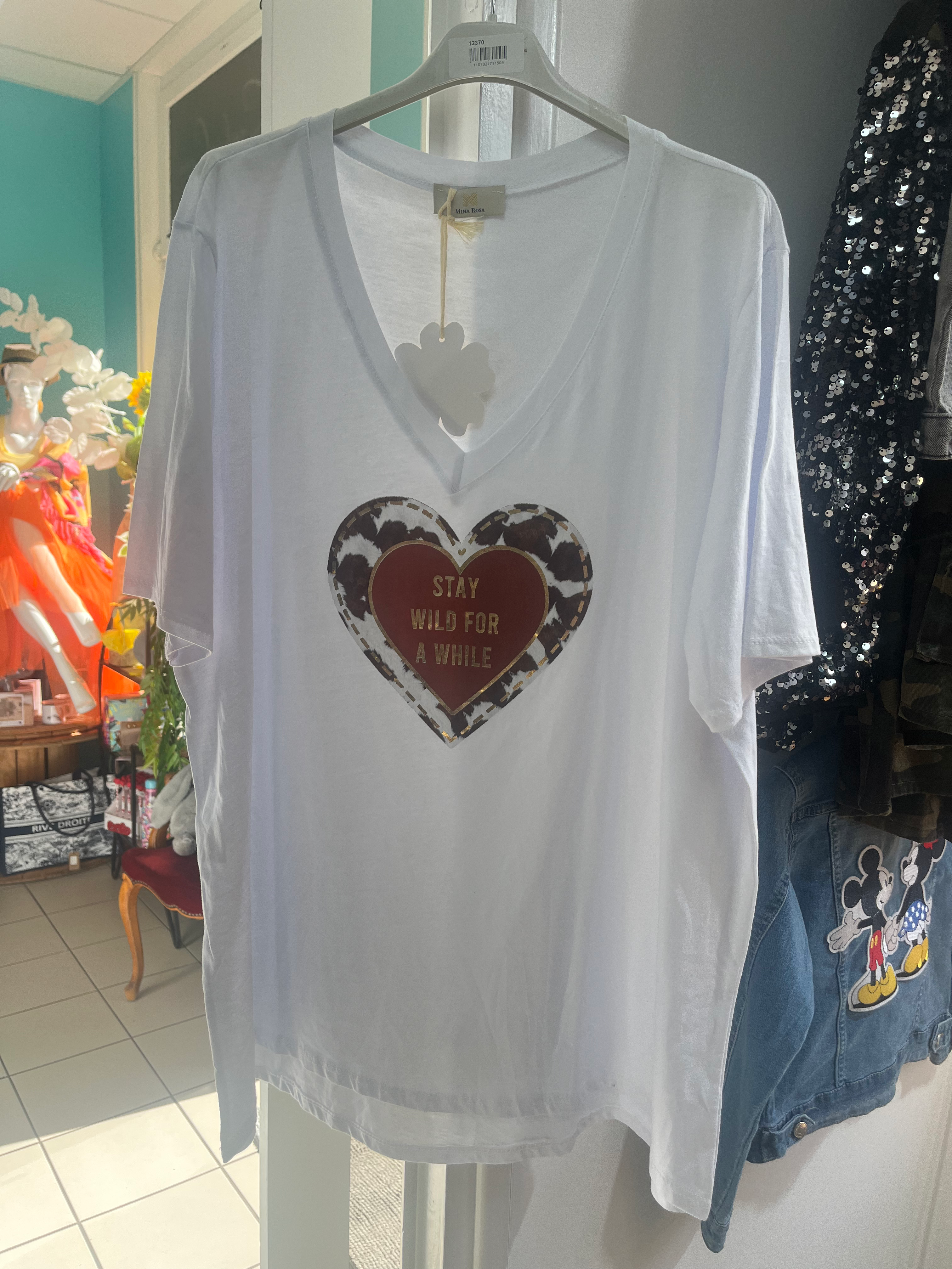 Tee-shirts cœur grande taille 