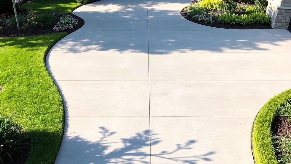 Concrete Stain Sealer on a driveway