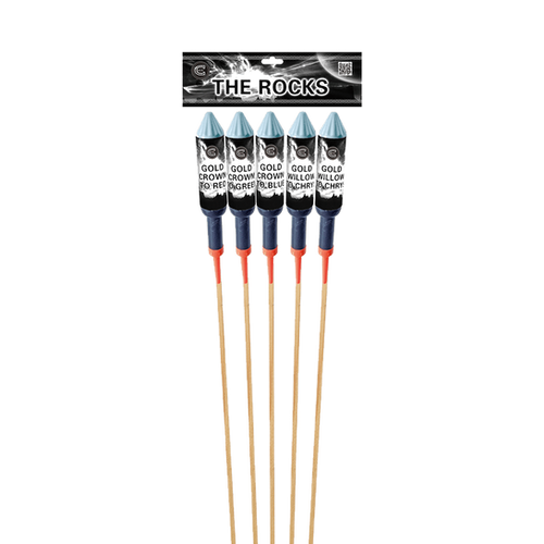 The Rocks 5 rocket Pack | The Firework Box | Firework Shop