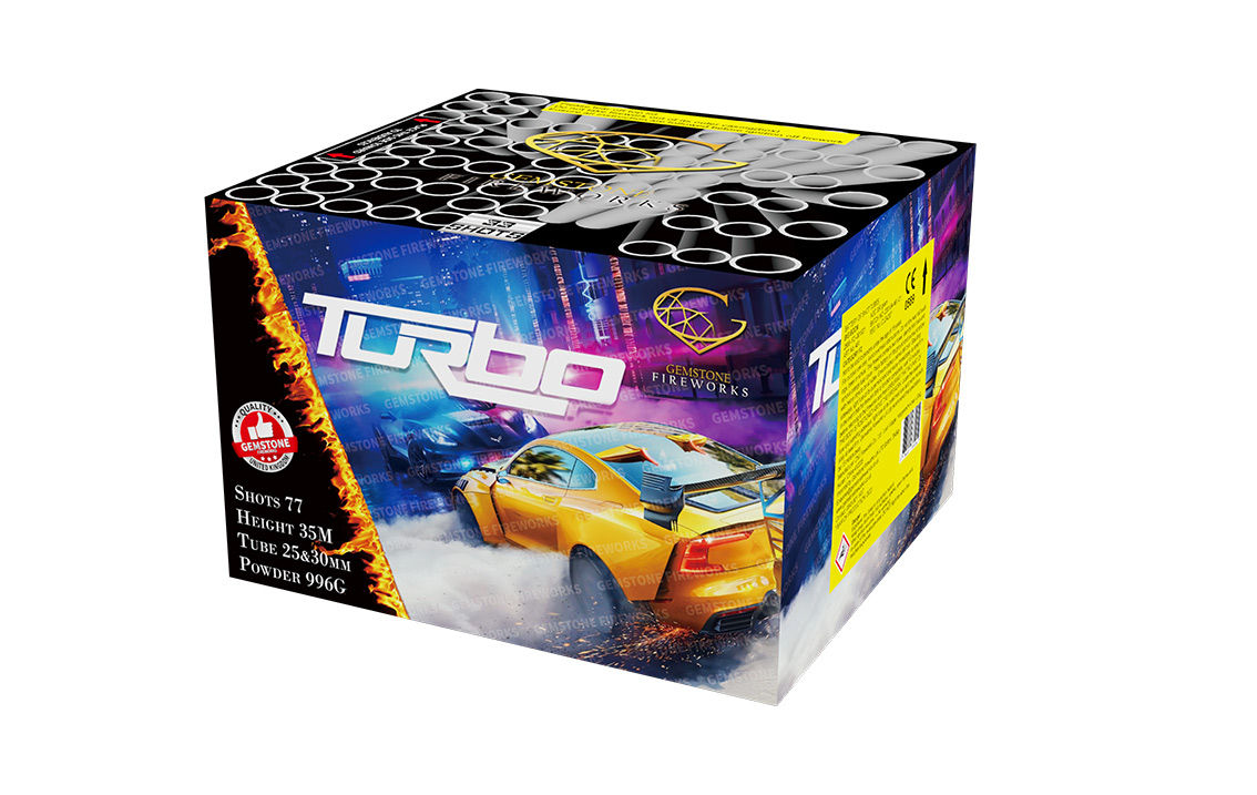 Turbo large compound cake from Gemstone Fireworks