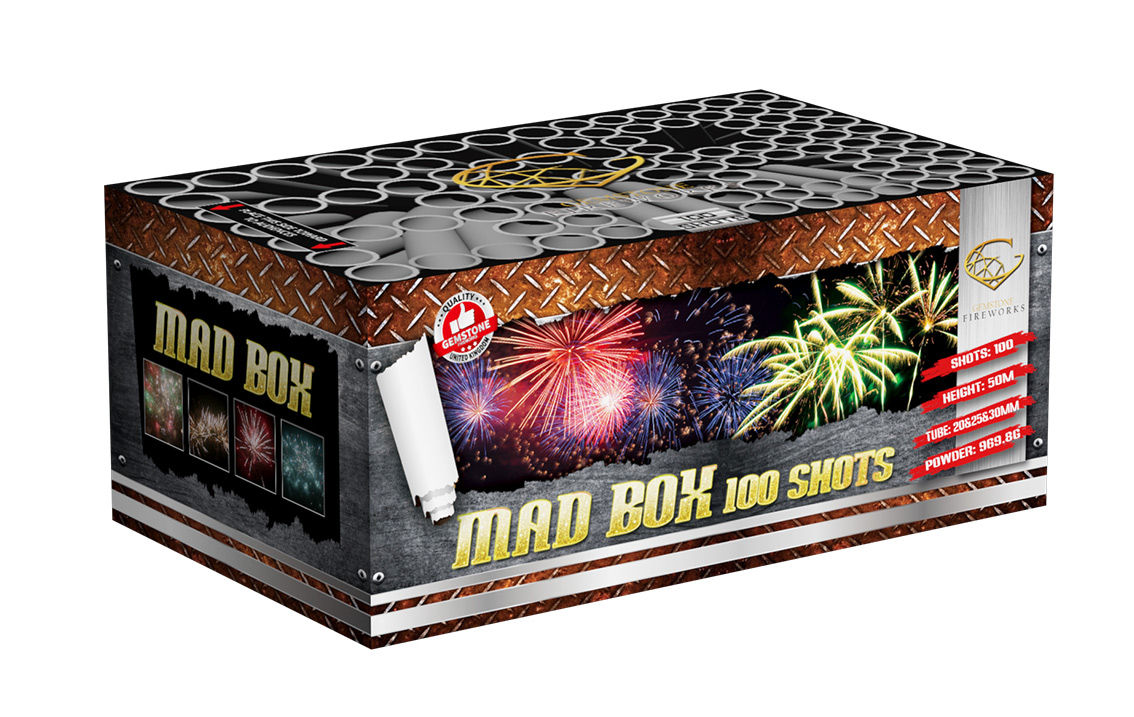Mad Box Compound cake from Gemstone fireworks