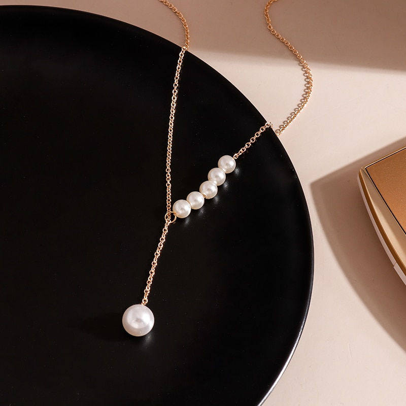 Thumbnail: Silver Color Cross Necklaces & Pendants for Women Choker Clavicle Chain Jewelry