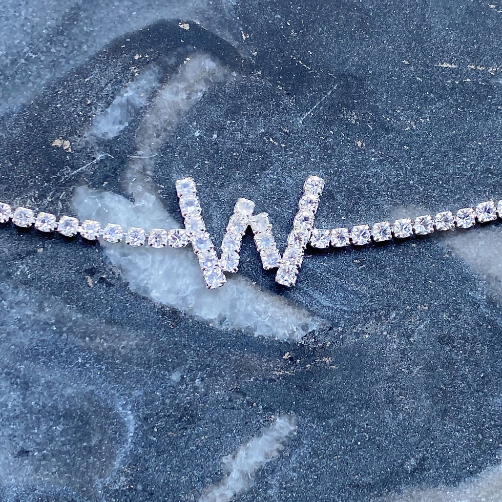 Thumbnail: Sparkly Initial Anklet