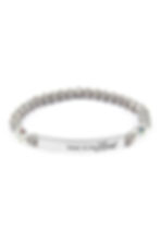 Thumbnail: 83594 - "Trust in the Lord" 6mm Glass Beads Stretch Bracelet
